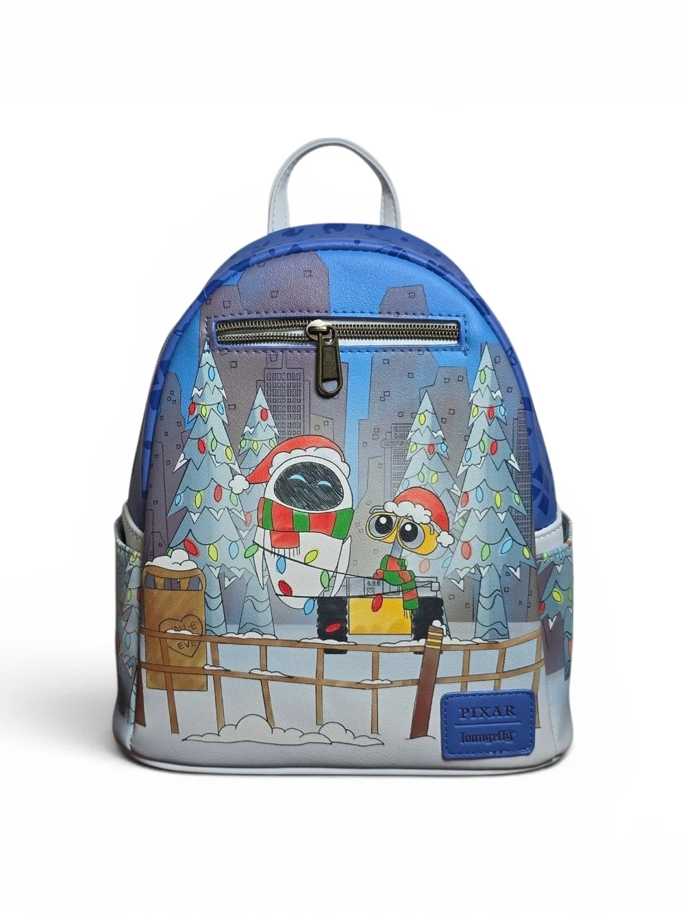 Loungefly Disney Pixar Wall-E & EVE Holiday Mini Backpack Christmas NWT